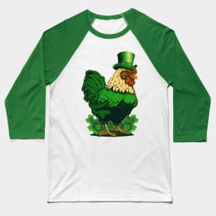 Chicken St. Patrick's Day Baseball T-Shirt